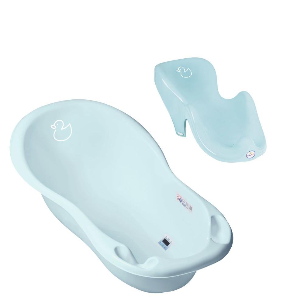 Set cadita 86 cm cu senzor de temperatura si suport anatomic Duck Albastru – imaginea 2