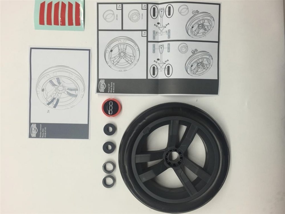 Set capace roti Kart, Buzzy Fiat 500