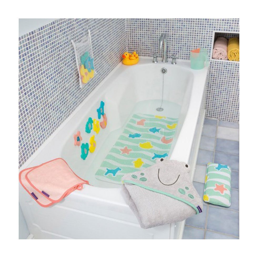 Set covoras antiderapant si genunchiera pentru baie Clevamama 3508
