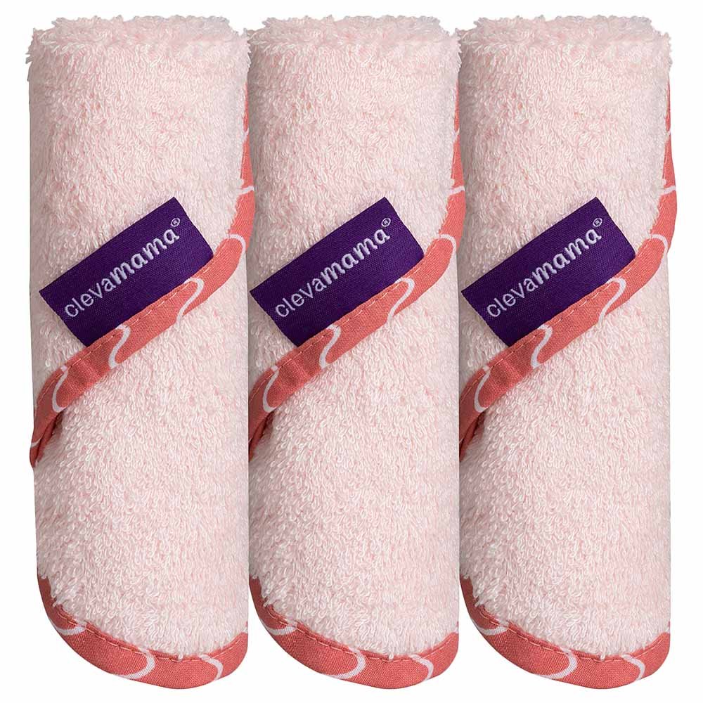 Set de 3 prosopele din bambus Clevamama Roz 3535