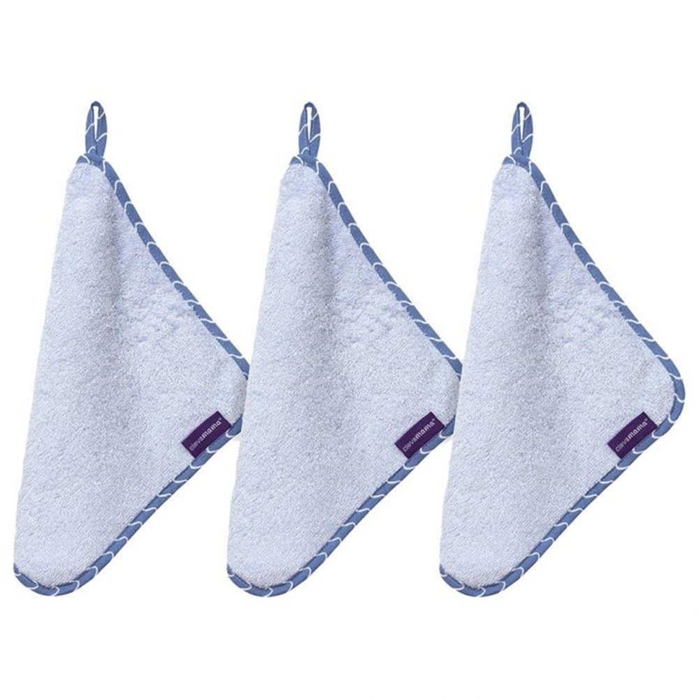 Set de 3 prosopele din bambus Clevamama albastru 3536 – imaginea 2