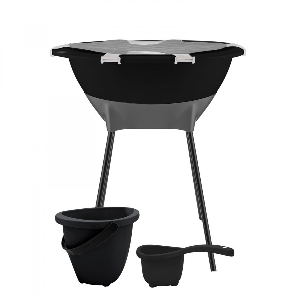 Set complet de baie BabyJem Elegant Negru – imaginea 5