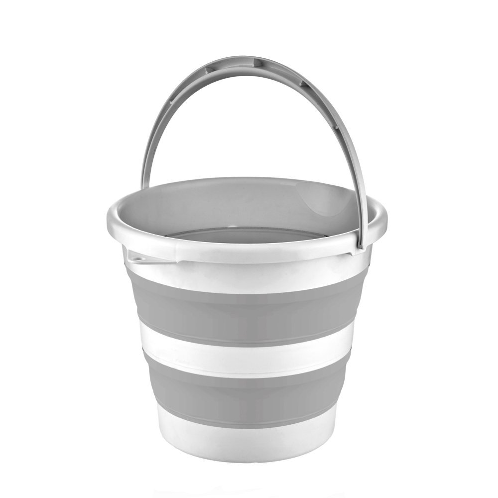 Set de baie cu 5 piese si cadita pliabila Babyjem Grey – imaginea 2