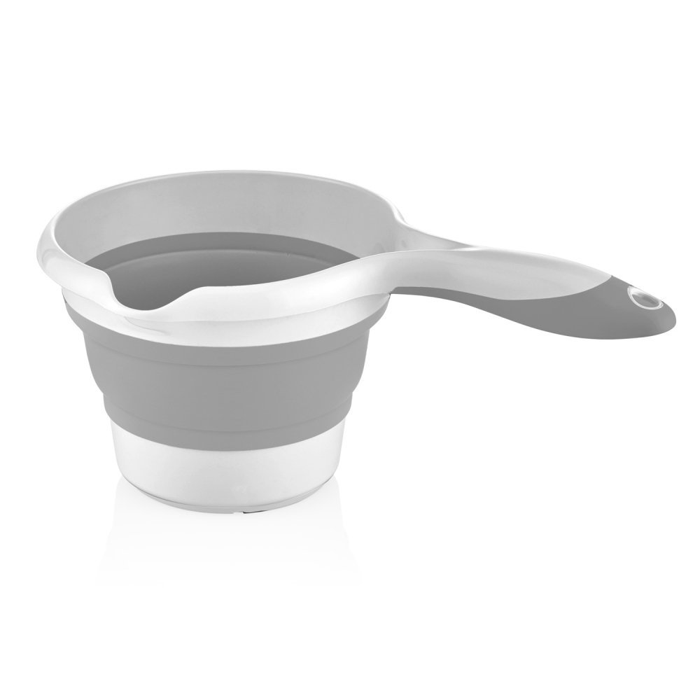 Set de baie cu 5 piese si cadita pliabila Babyjem Grey – imaginea 3