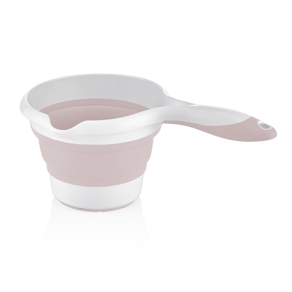 Set de baie cu 5 piese si cadita pliabila Babyjem Pink – imaginea 2