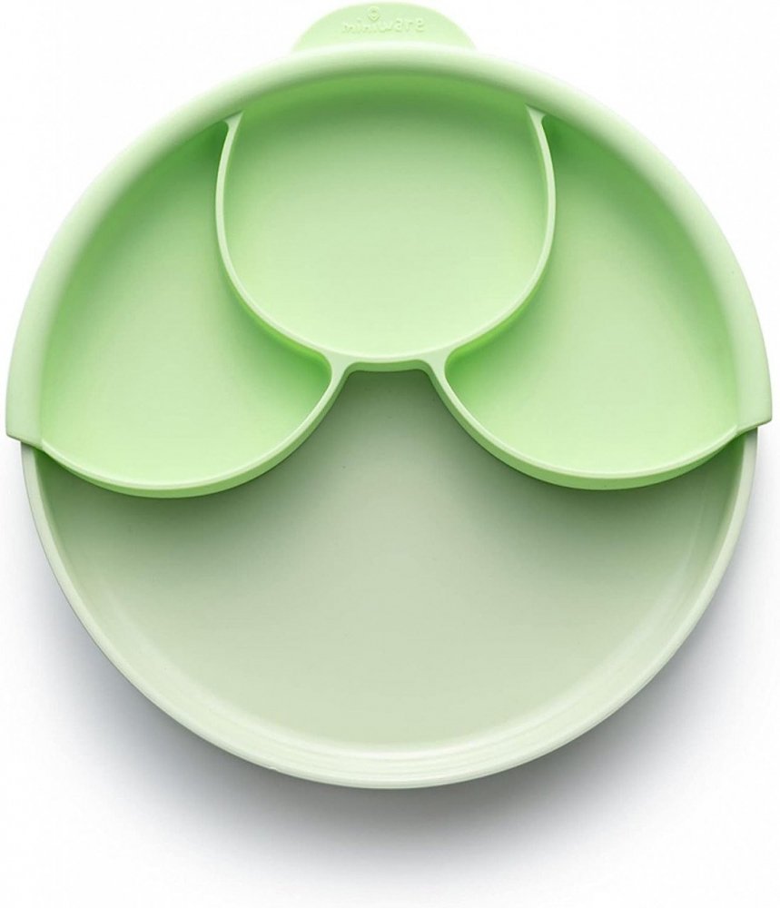 Set diversificare hrana bebelusi Miniware Healthy Meal 3 piese Keylime – imaginea 5