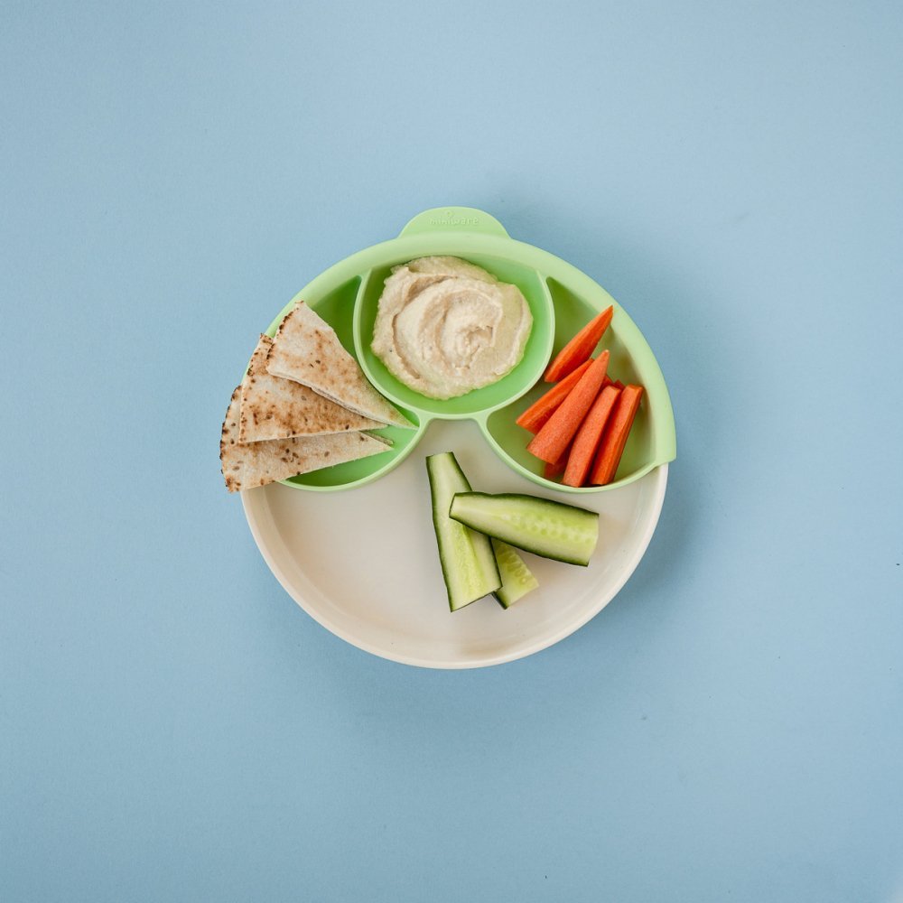 Set diversificare hrana bebelusi Miniware Healthy Meal 3 piese Keylime – imaginea 4