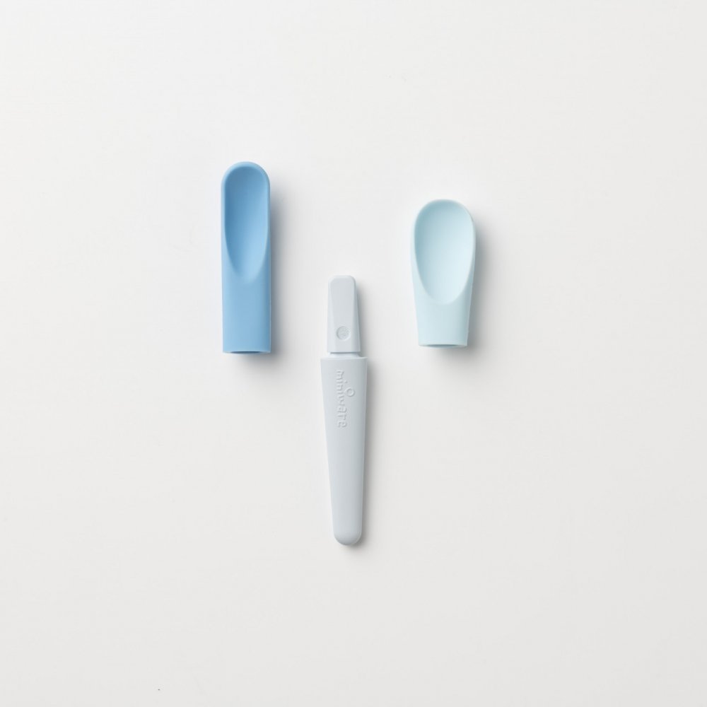 Set diversificare hrana bebelusi Miniware Sili Mini GO 3 piese Blue Banana – imaginea 6