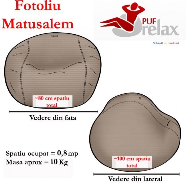 Set fotoliu puf matusalem otoman perna decorativa umplut cu fulgi de burete memory mix – imaginea 5