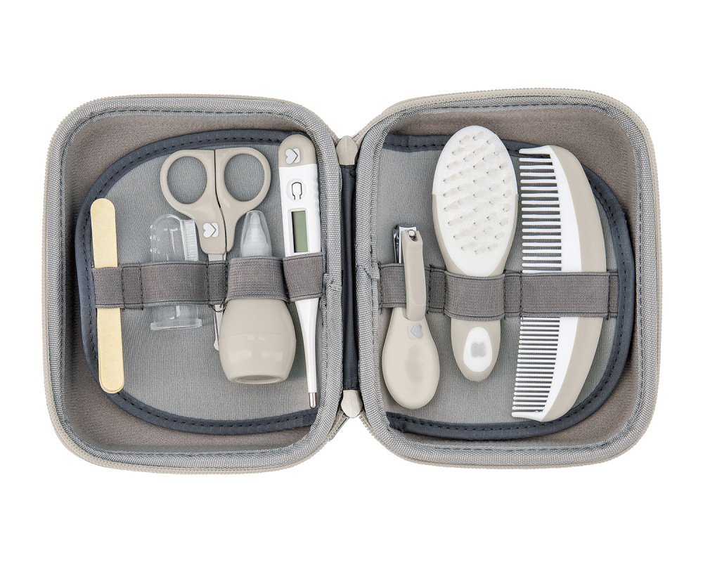 Set ingrijire bebelusi cu 8 piese KikkaBoo Grooming Set Beige – imaginea 2