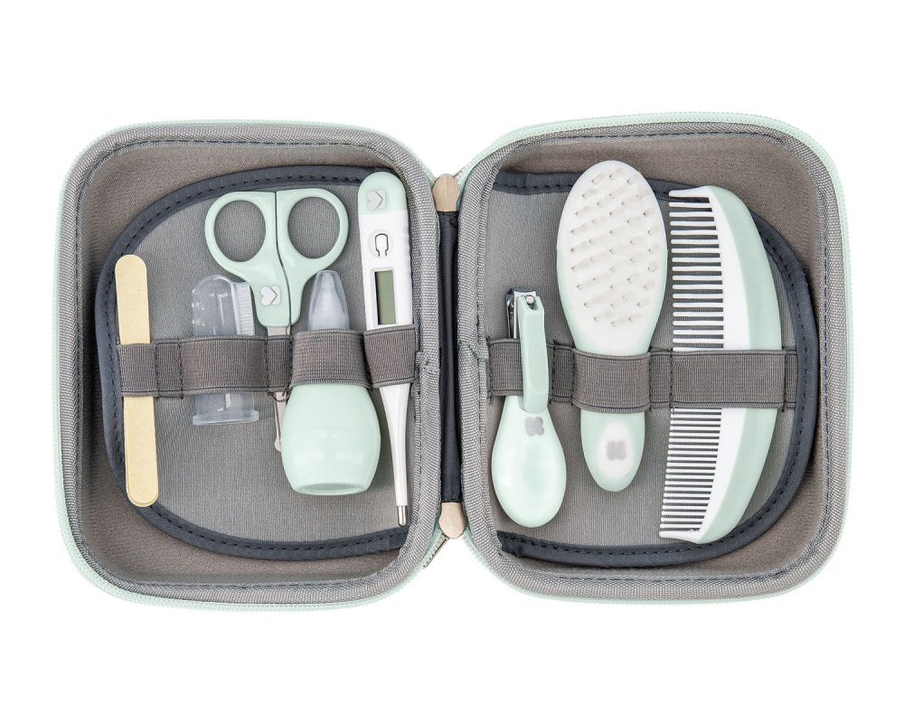 Set ingrijire bebelusi cu 8 piese KikkaBoo Grooming Set Mint – imaginea 3