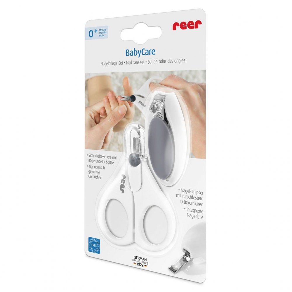 Set ingrijire unghii bebelusi, forfecuta si unghiera cu pila Reer BabyCare 81050 – imaginea 2