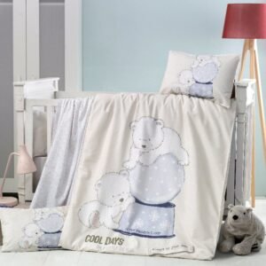 Set lenjerie 6 piese Bumbac Ranforce Frozen 120x60 cm