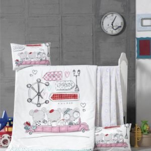 Set lenjerie 6 piese Bumbac Ranforce Journey 120x60 cm