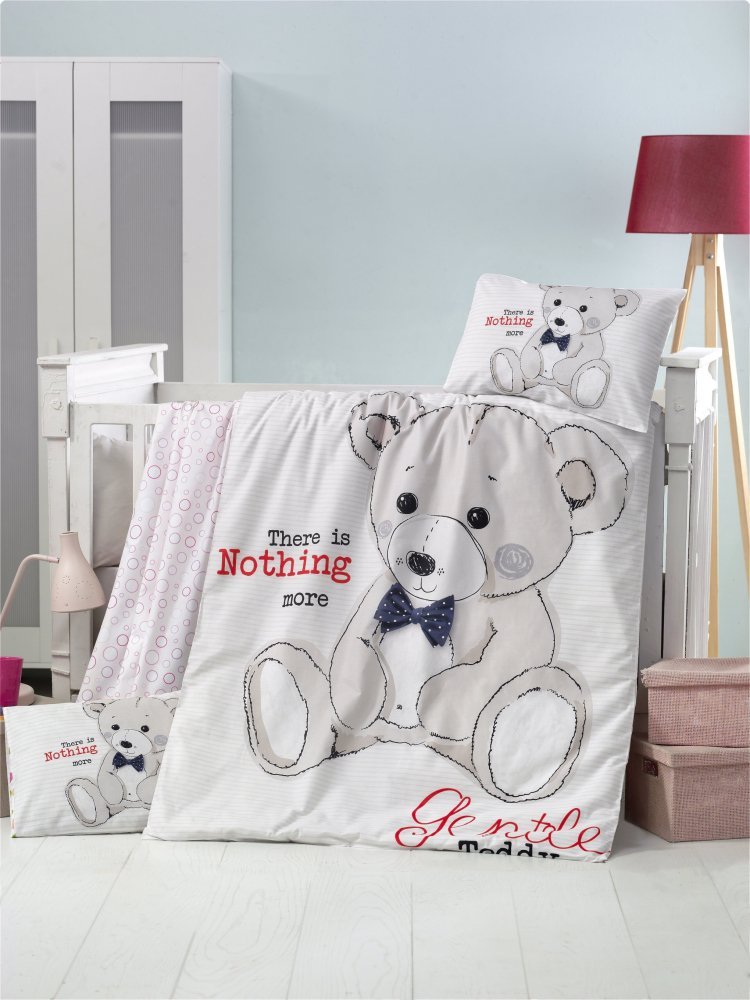 Set lenjerie 6 piese Bumbac Ranforce Teddy 120×60 cm