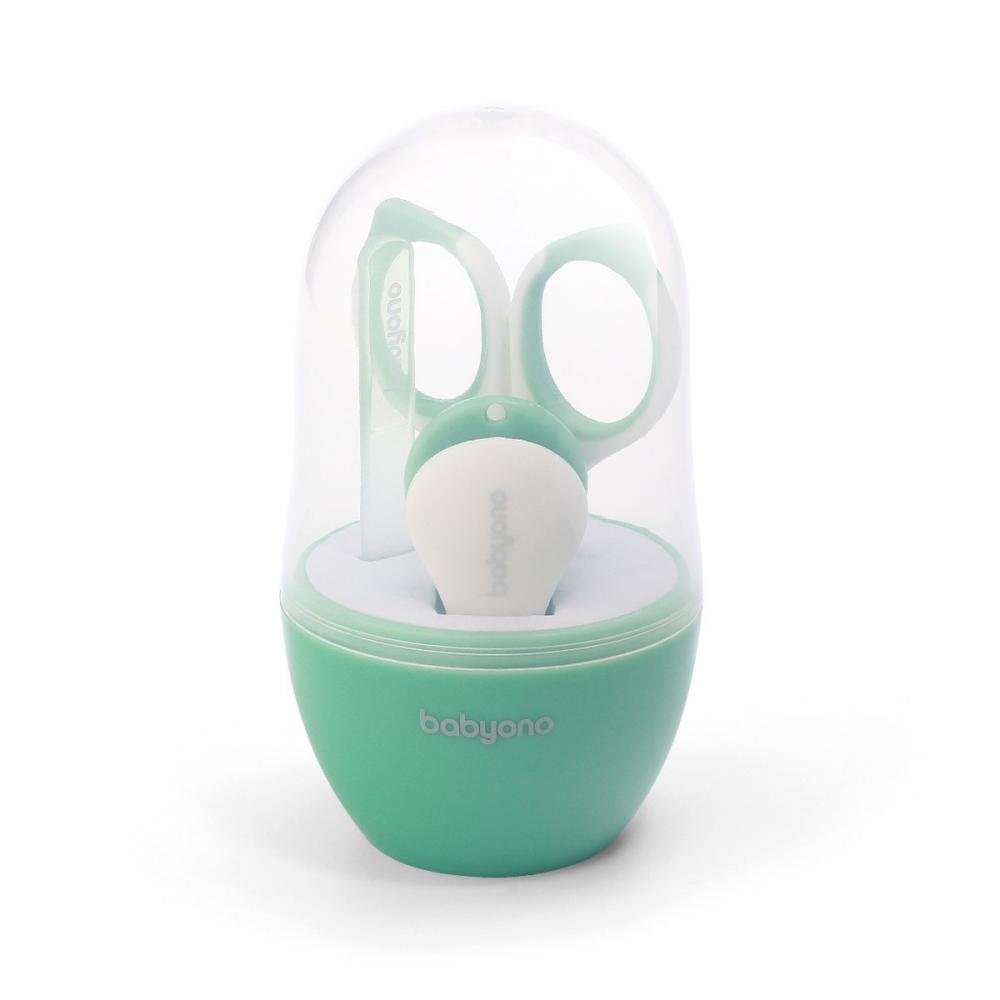 Set 3 piese manichiura Baby Ono pentru copii cu suport verde