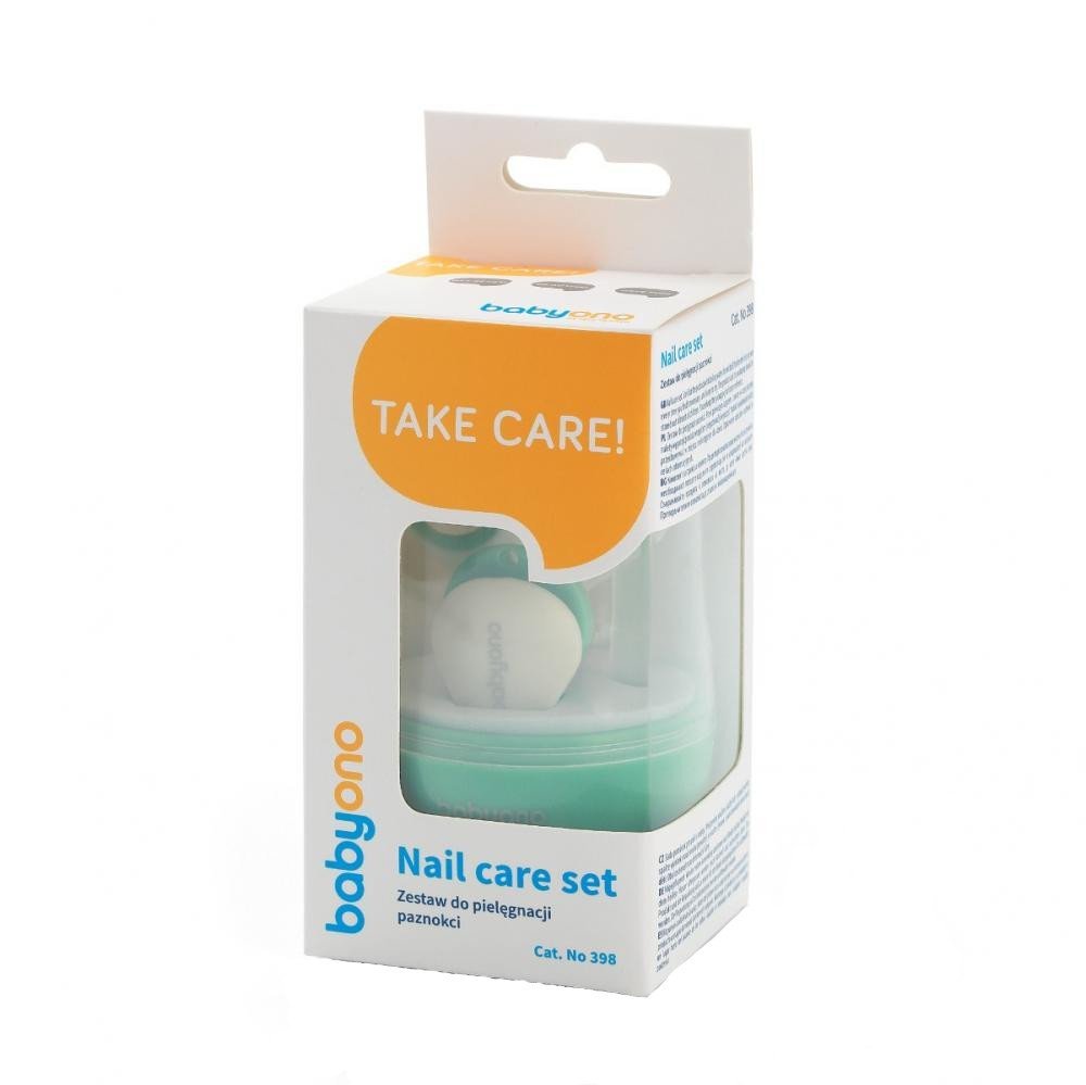 Set 3 piese manichiura Baby Ono pentru copii cu suport verde – imaginea 3