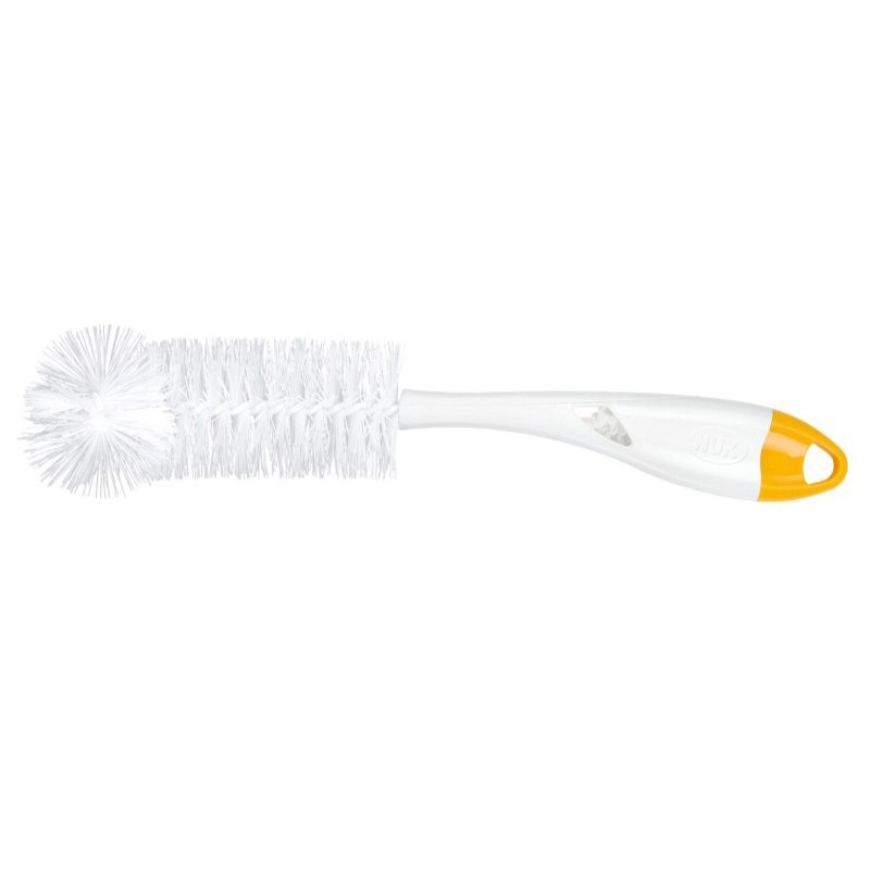 Set perii 2 in 1 spalat biberoane si tetine Nuk portocaliu – imaginea 2