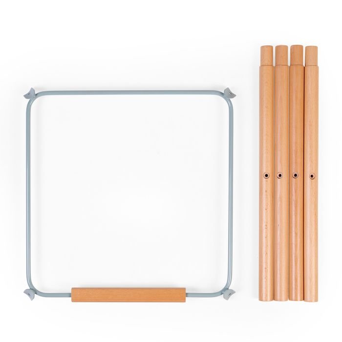 Set picioare cu suport pentru scaun de masa Childhome Evolu NaturalMenta – imaginea 2
