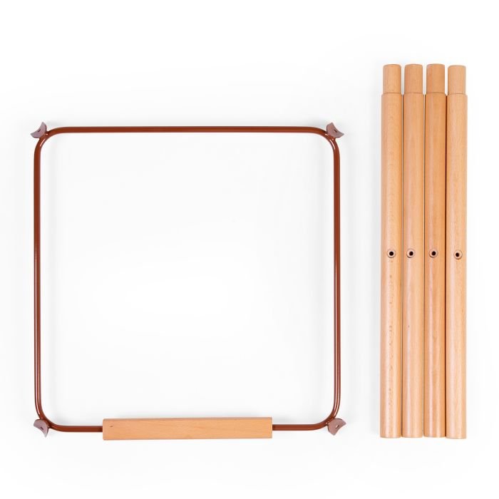 Set picioare cu suport pentru scaun de masa Childhome Evolu NaturalRuginiu – imaginea 2
