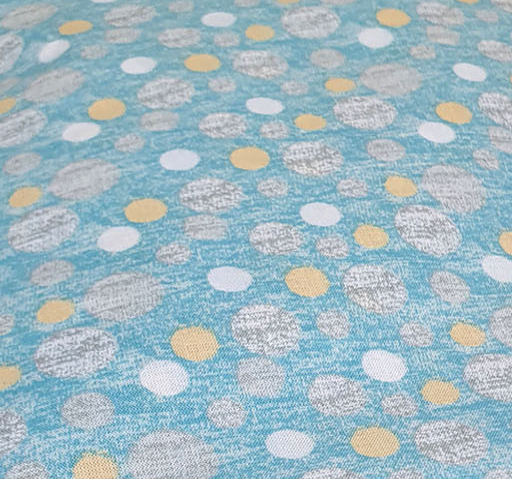Set protectii patut Bubble Blue KidsDecor din bumbac 70 x 140 cm – imaginea 3