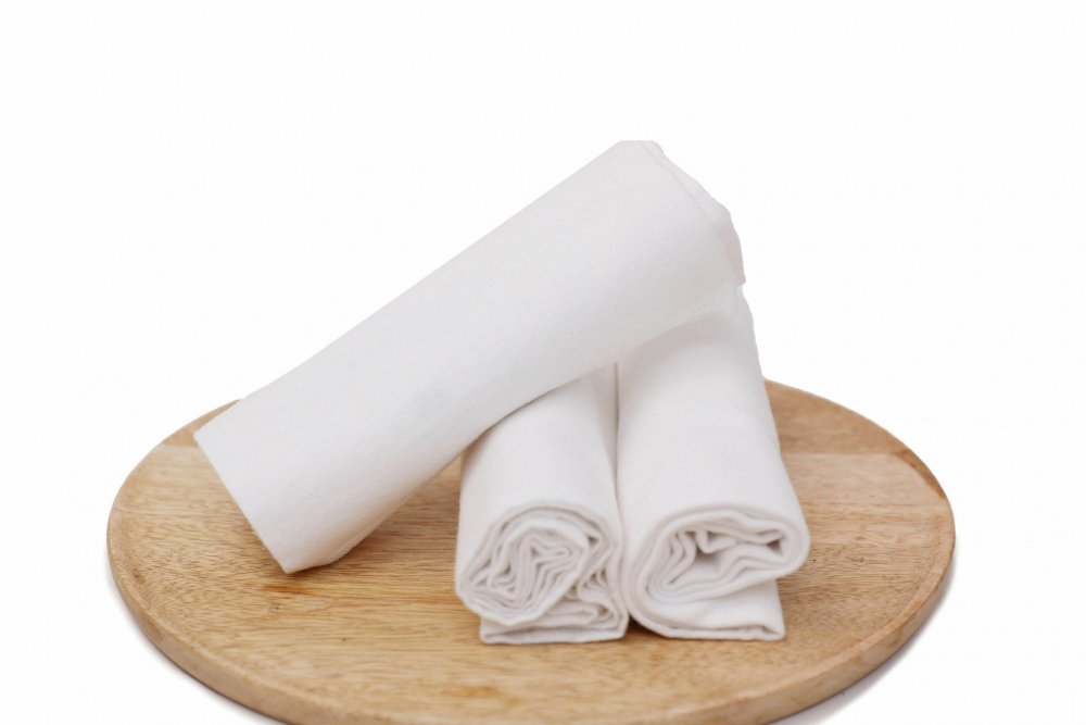 Set scutece finet bebelusi alb KidsDecor 70×70 cm – imaginea 4