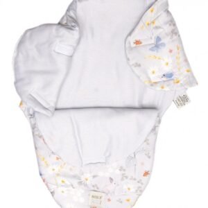Sistem de infasare Nature Bamboo by Amy din bambus cu umplutura antialergic BabySoft + cadou rucsacel lunca gri