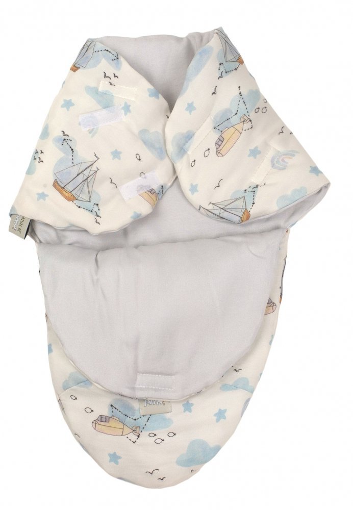 Sistem de infasare Nature Bamboo by Amy din bambus cu umplutura antialergic BabySoft + cadou rucsacel Nori calatori – imaginea 2