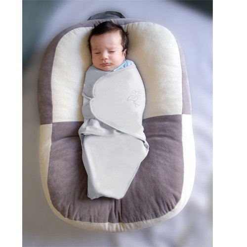 Sistem de infasare din bumbac 0-3 luni BabyJem Swaddle Gri – imaginea 2