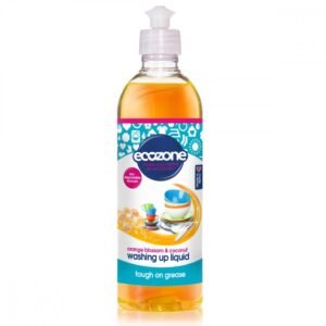 Solutie concentrata pentru spalat vase cu floare de portocal si nuca de cocos Ecozone 500 ml