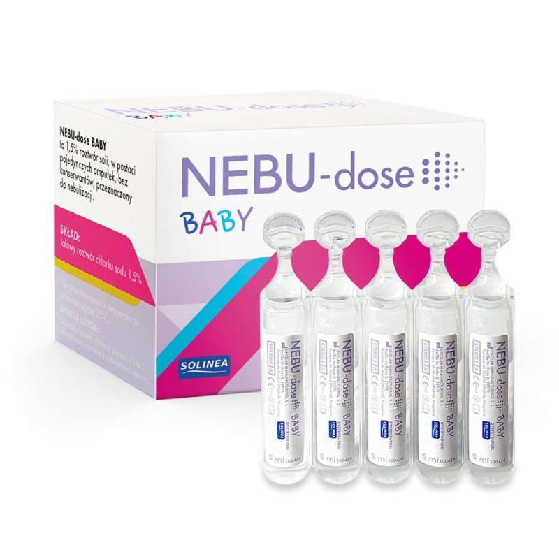 Solutie salina Solinea NEBU-dose Baby concentratie 1.5 30 monodoze x 5 ml pentru bebelusi si copii – imaginea 2
