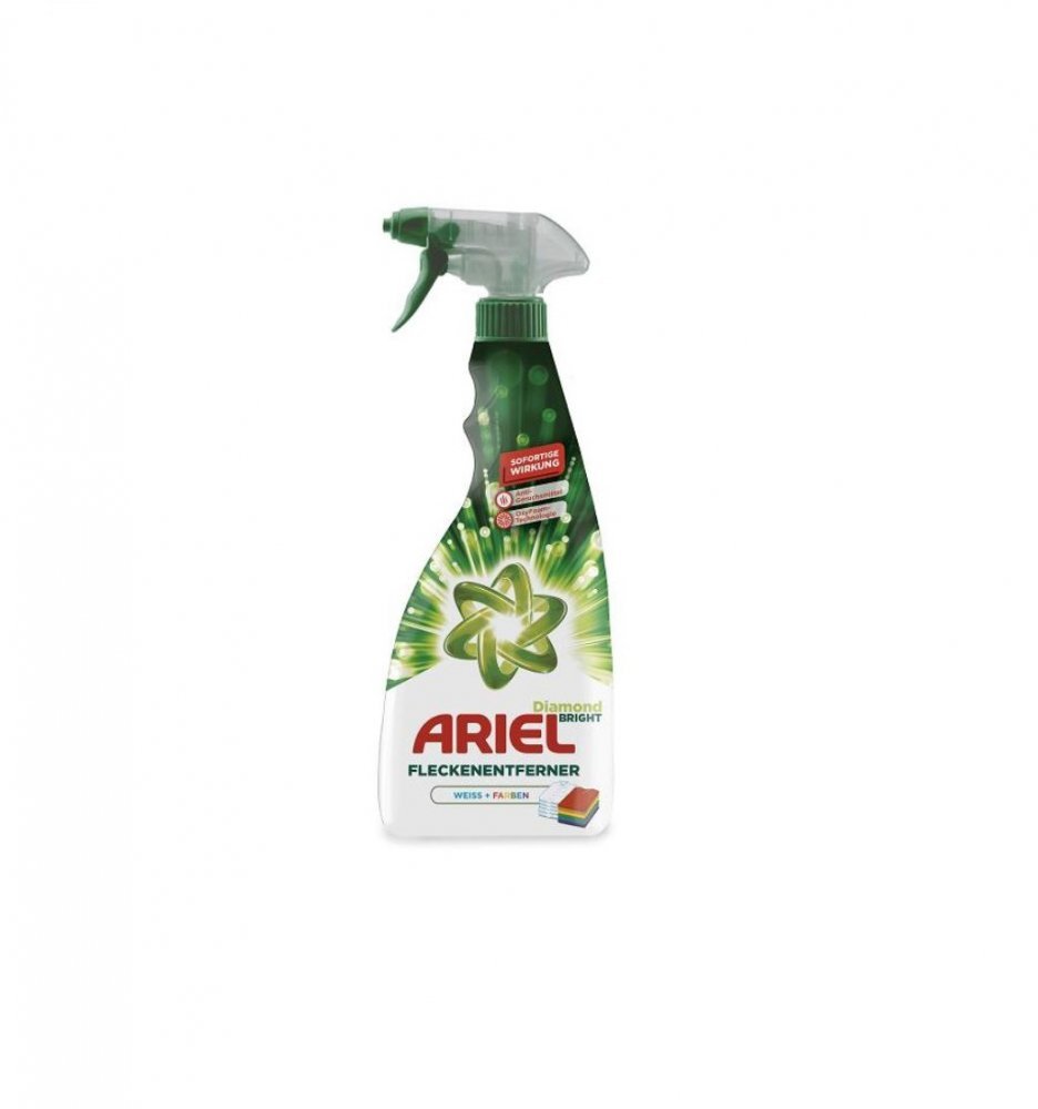 Spray pentru indepartarea petelor Ariel Diamond Bright rufe albe + colorate 750ml