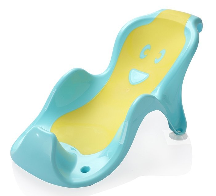 Suport anatomic pentru cadita copii Little Mom Cocoon Blue, design bionic cu inclinare de 23 de grade, fixare cu ventuze, compatibilitate universala, dimensiune 56 x 29 x 22 cm – imaginea 8