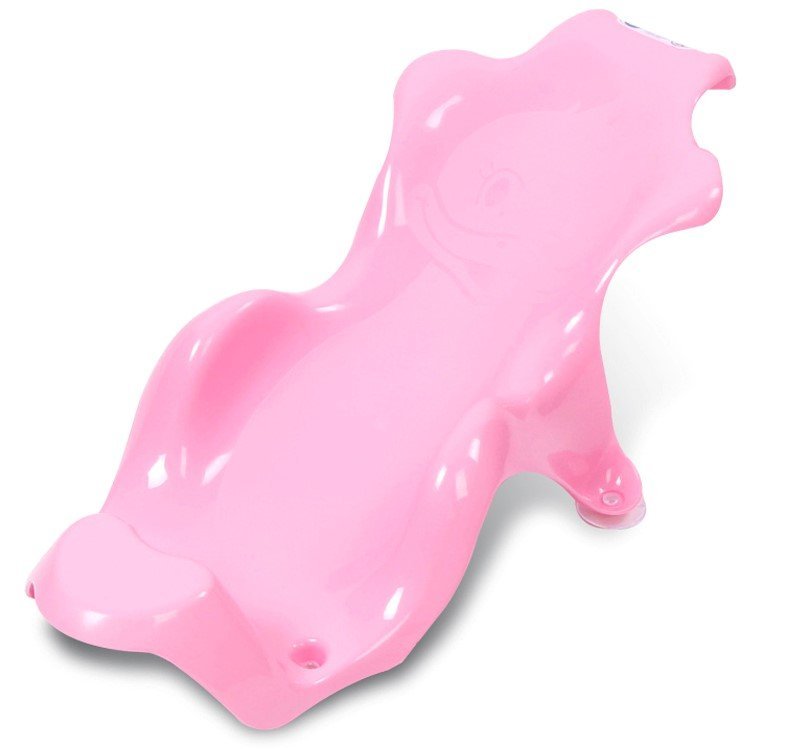 Suport anatomic Little Mom Duck Sitting Chair Pink pentru cadita cu suprafata anti-alunecare, margini rotunjite, ventuze de fixare – imaginea 2