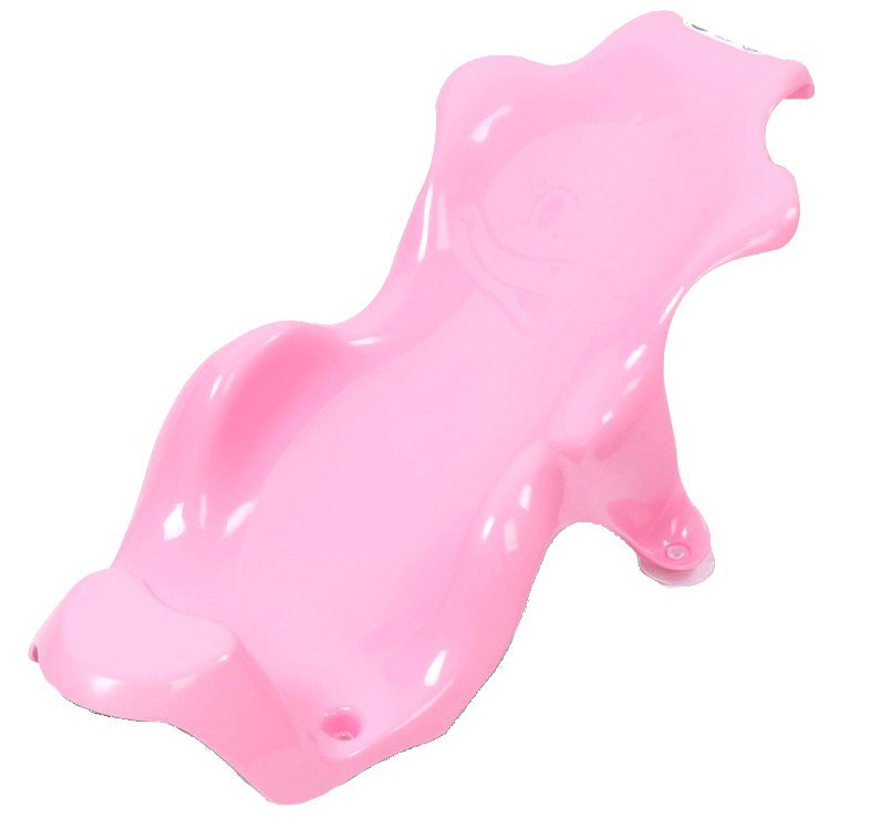 Suport anatomic Little Mom Duck Sitting Chair Pink pentru cadita cu suprafata anti-alunecare, margini rotunjite, ventuze de fixare – imaginea 3