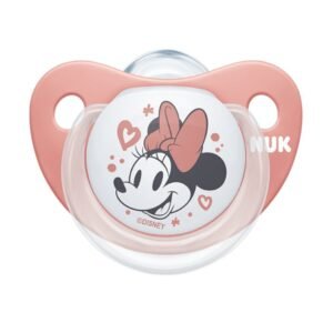 Suzeta Nuk Disney Mickey silicon 0-6 luni M1 roz