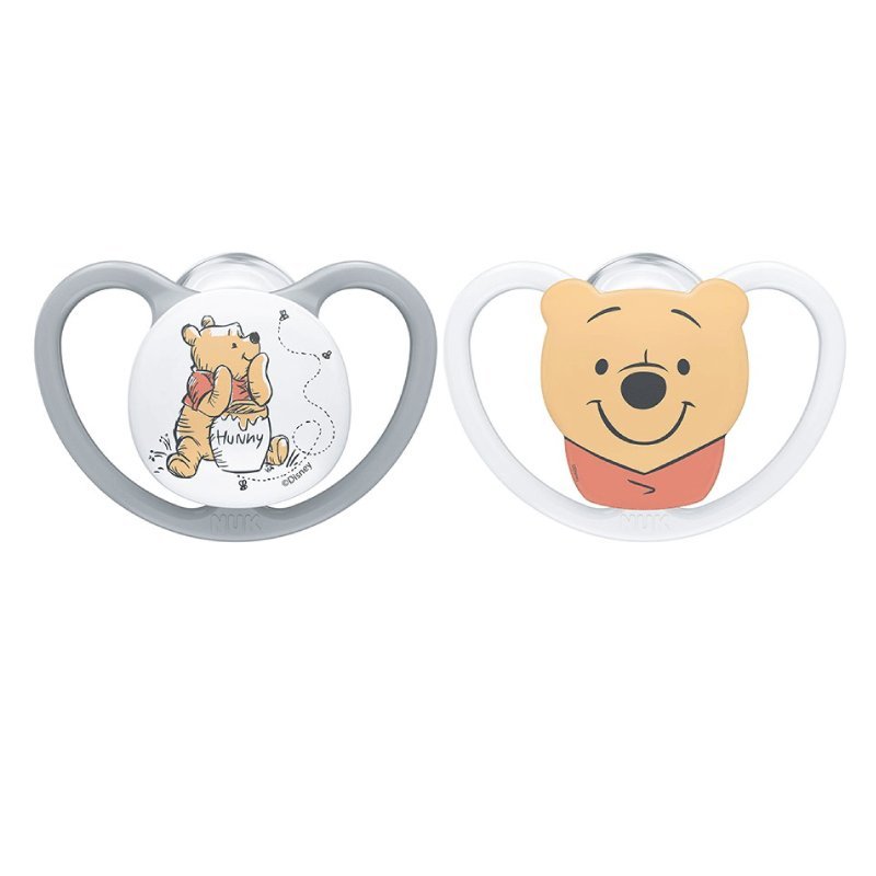 Set 2 Suzete Nuk Space Disney Winnie Silicon 18-36 luni M3 grialb