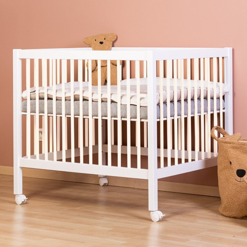 Tarc Childhome 97 cu roti 75×95 cm mdf alb