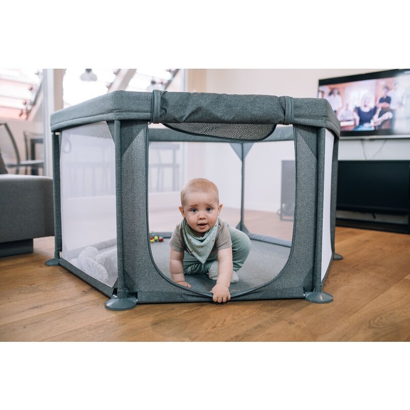 Tarc de joaca FreeON cu 4 manere Hexagonal Grey – imaginea 4