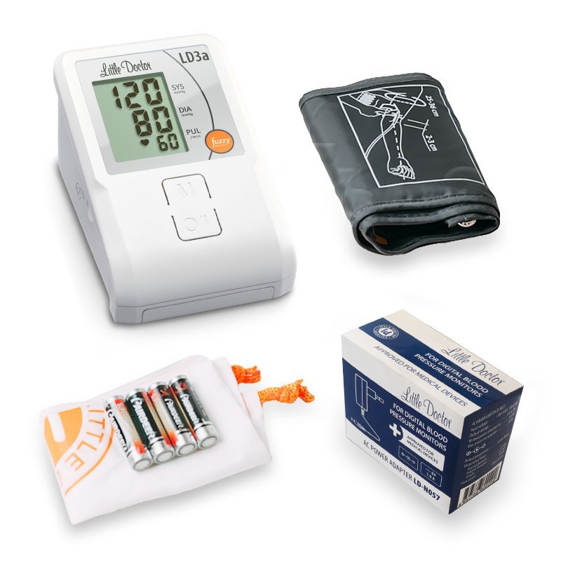 Tensiometru electronic de brat Little Doctor LD 3A adaptor inclus afisaj LCD – imaginea 2