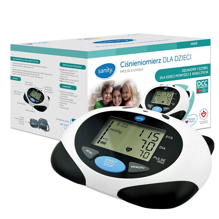 Tensiometru electronic de brat Sanity Children AP 1720 pentru copii 3 – 12 ani Tehnologie DCC 200 seturi de memorie – imaginea 4