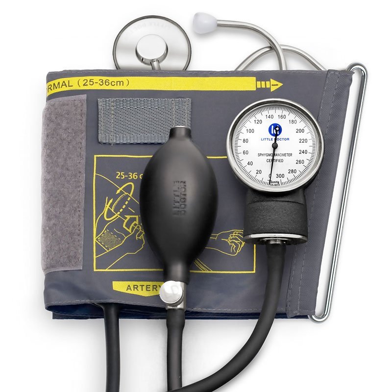 Tensiometru mecanic Little Doctor LD 71A profesional stetoscop atasat – imaginea 5