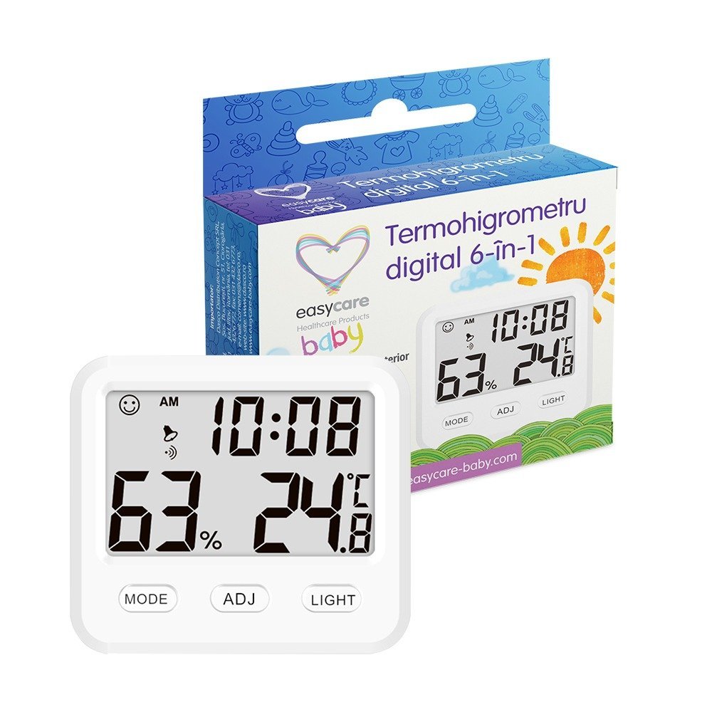 Termohigrometru digital Easycare Baby 6in1