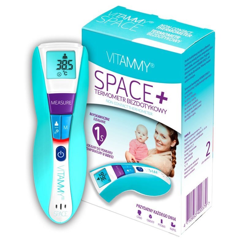 Termometru digital fara contact Vitammy Space tehnologie infrarosu pentru copii si adulti – imaginea 2