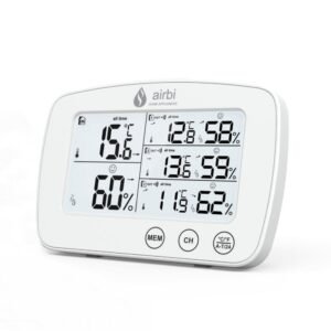 Termometru si higrometru digital cu 3 transmitatoare wireless externe Airbi Trio BI1030