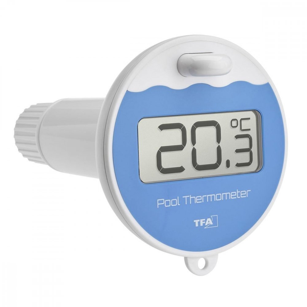 Termometru si higrometru TFA  digital de camera cu senzor wireless pentru piscina MARBELLA Negru – imaginea 2