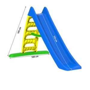 Tobogan pentru copii Dohany Speed Albastru, rezistent UV, panta alunecare 170cm, utilizare interiorexterior, scara mare cu manere sustinere
