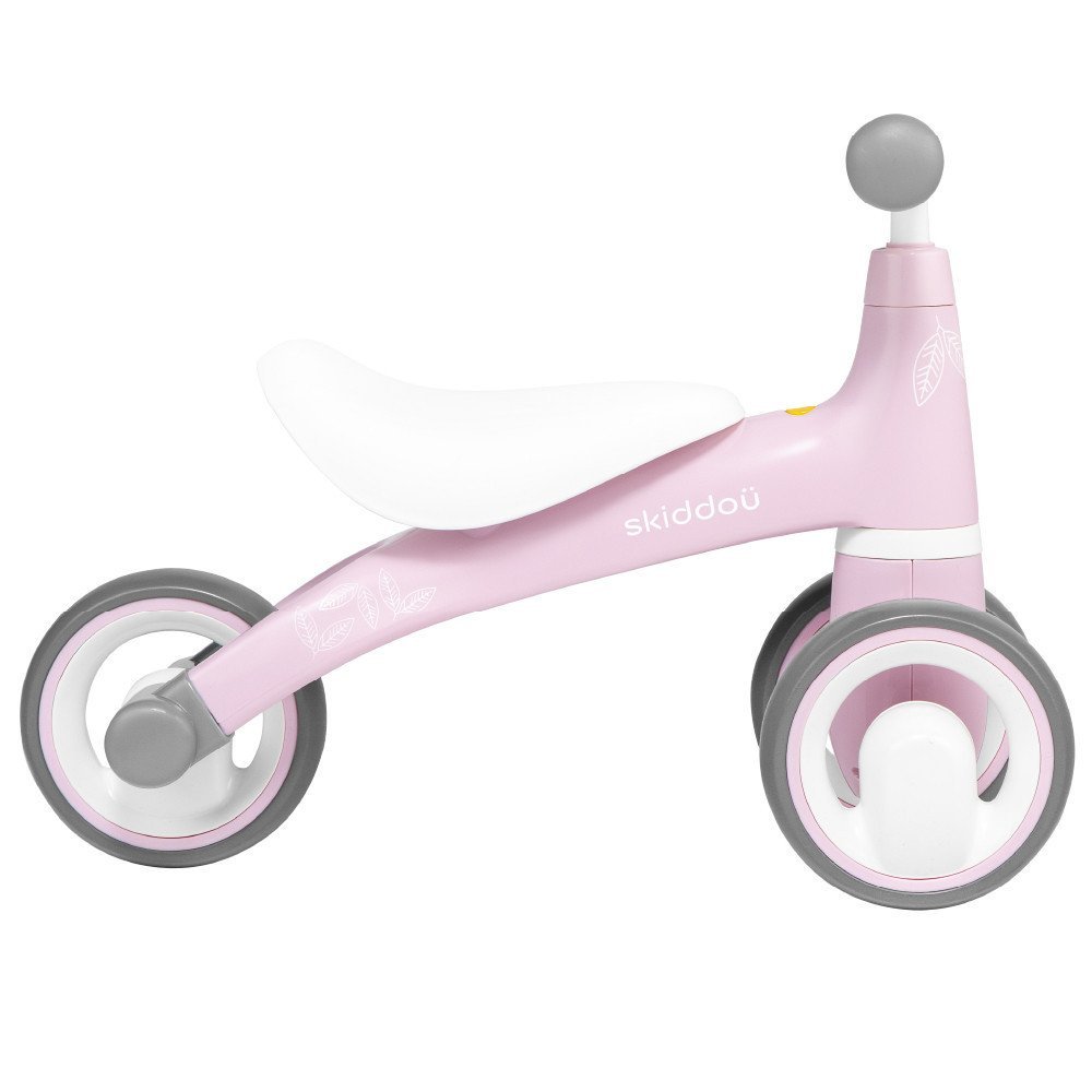 Tricicleta pentru copii fara pedale Berit Ride-On Skiddou Keep Pink, actionata cu picioarele, recomandata copiilor de la 1 an pana la 3 ani, cu roti din spuma EVA – imaginea 3