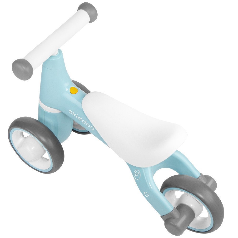 Tricicleta pentru copii fara pedale Berit Ride-On Skiddou Sky High Bleu, actionata cu picioarele, recomandata copiilor de la 1 an pana la 3 ani, cu roti din spuma EVA – imaginea 6