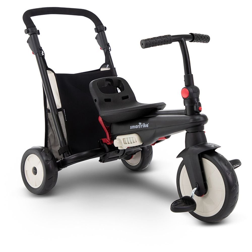 Tricicleta pentru copii Smart Trike STR3 Negru 6 in 1 ultrapliabila, dotata cu frana, scaun rabatabil, sistem patentat cu tehnologie Touch Steering, varsta 10 luni+ – imaginea 6